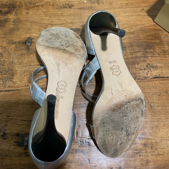 Michael Kors Good Condition Silver Heels - Picture 5 of 5